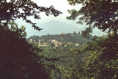 Montoro from the hills behind Ameno
