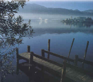 The lake in the early morning - the hues change throughout the day!
