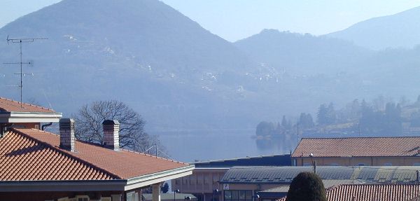 The view of Lake Orta from the balcony of Casa Fiori