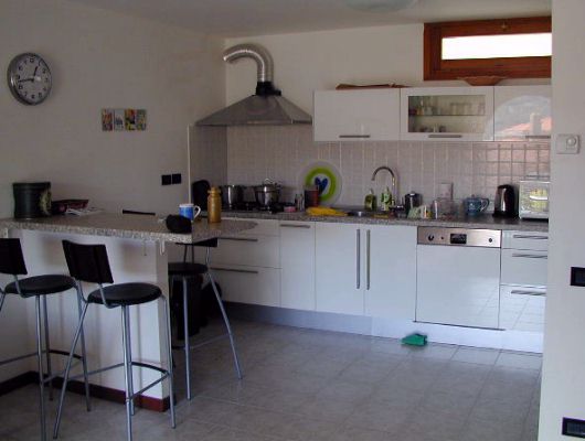 Fully equipped kitchen area of Casa Fiori