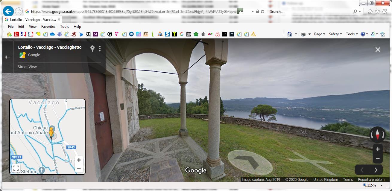 Google Street View of Sant'Antonio at Vacciago di Ameno Google Street View of Sant'Antonio at Vacciago di Ameno