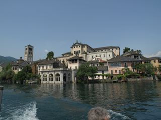 Isola San Giulio from a launch - photo courtesy of Mike Brown