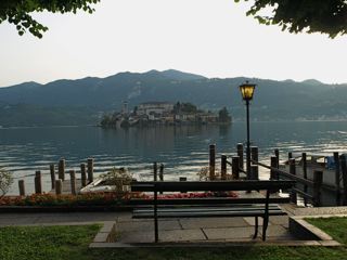 Isola San Giulio from Orta San Giulio - photo courtesy of Mike Brown