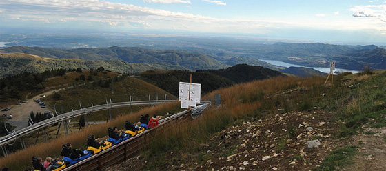 Bobs waiting for the ride of their life down the Mottarone!