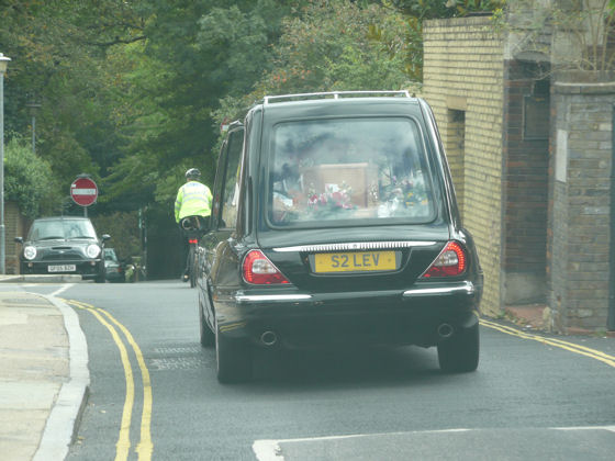 With Police Bicycle Outrider
