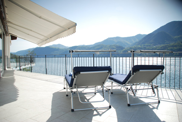 Superb 3rd floor balcony of Villa Heureka at Omegna