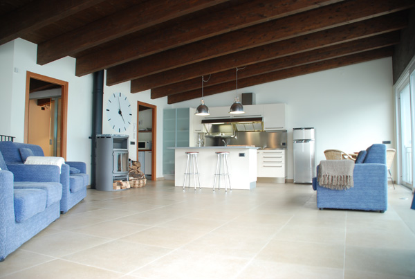 Spacious living room of Villa Heureka