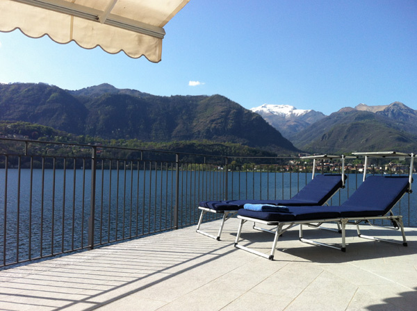 Superb 3rd floor balcony of Villa Heureka at Omegna