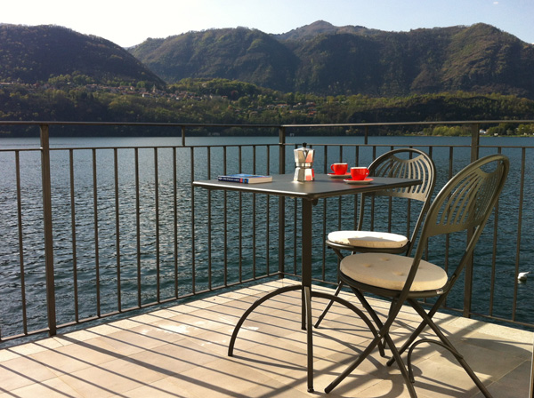2nd floor balcony of Villa Heureka at Omegna