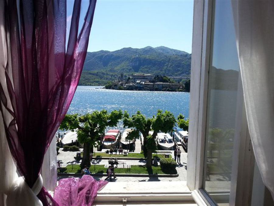 Stunning view from the bedroom of apartment 'Isola'