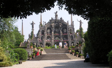 The immaculate gardens of the Isola Bella on Lake Maggiore