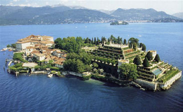 Isola Bella on Lake Maggiore - the beautiful terraced gardens
